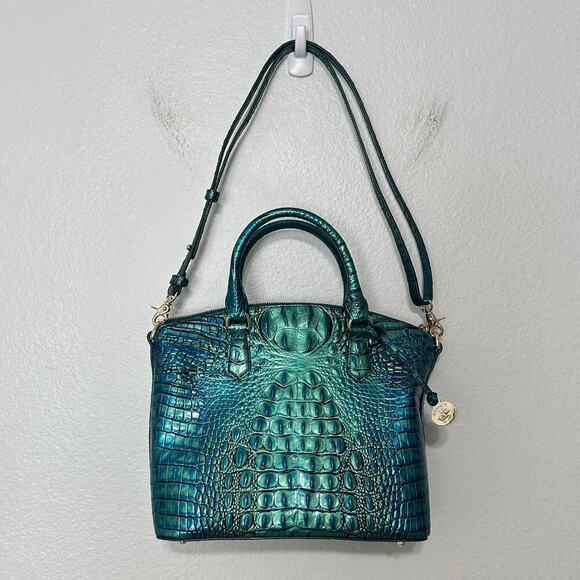 Brahmin Medium Duxbury Satchel In Peacock Melbourne Leather - Picture 3 of 15